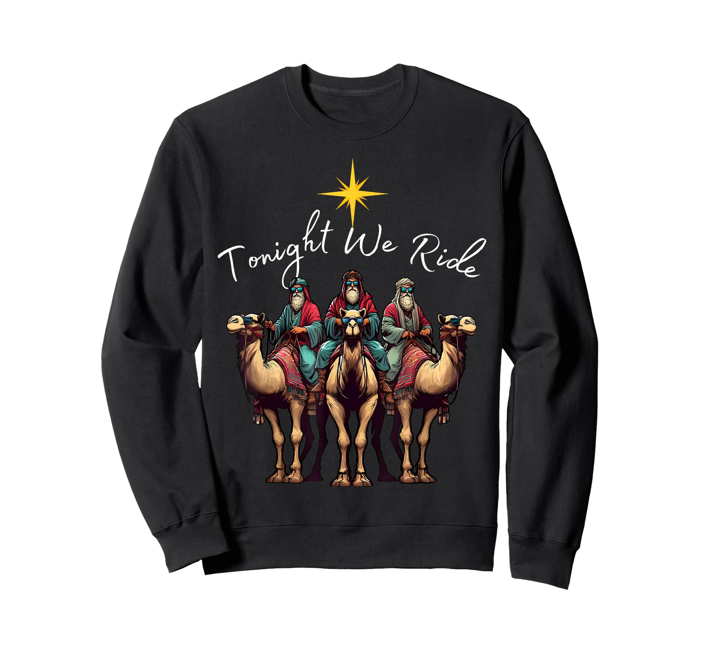 Tonight We Ride Christmas, 3 Wise Men, Christian Christmas T-Shirt