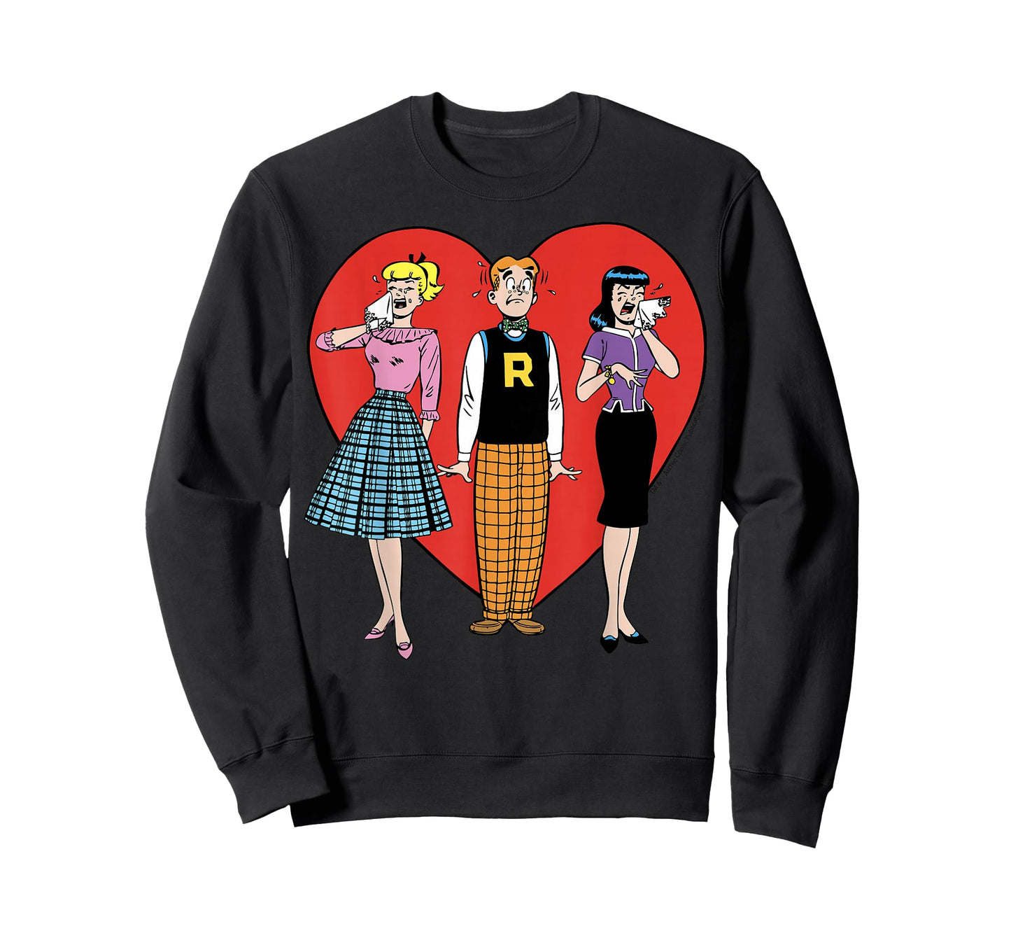Archie Comics Love Triangle Crying Heart T-Shirt