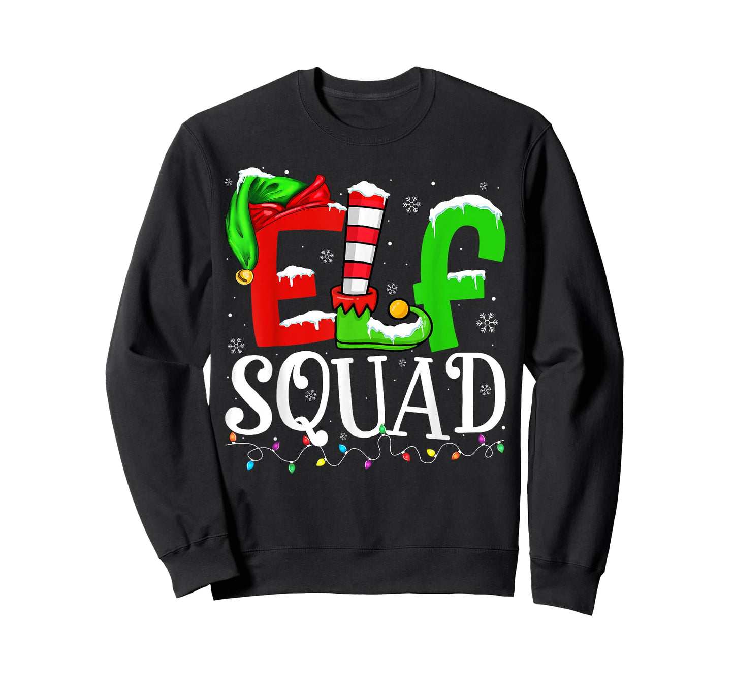Elf Family Christmas Shirts Matching Pajamas Xmas Elf Squad T-Shirt