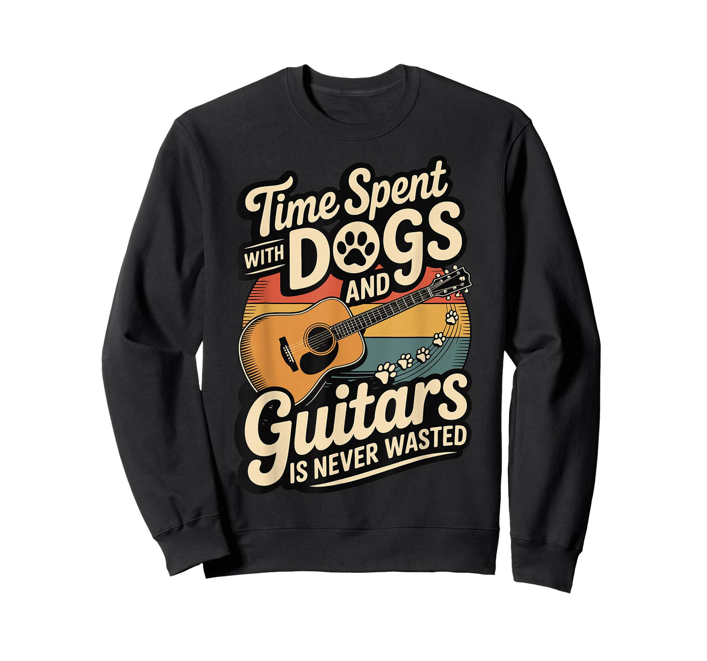 Time Spent with Dogs and Guitars is Never Wasted T-Shirt