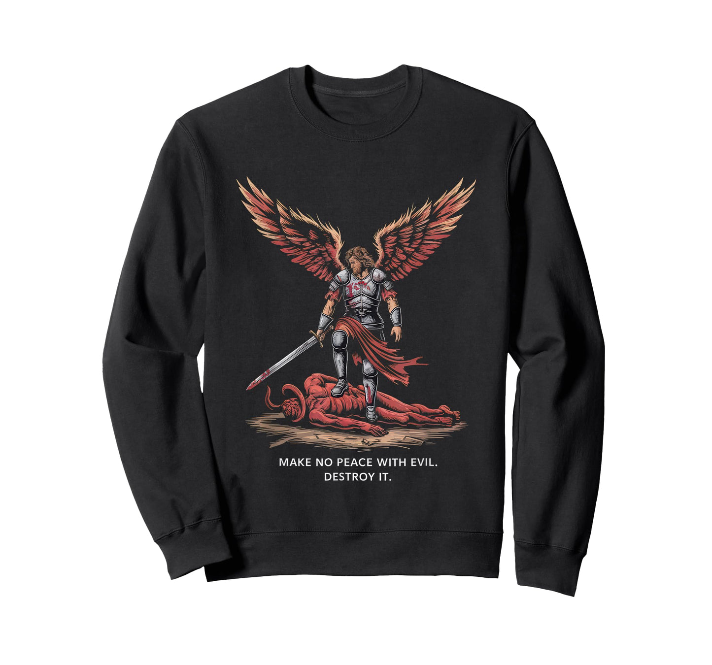 Make No Peace with Evil Tshirt Archangel Michael Jesus God T-Shirt