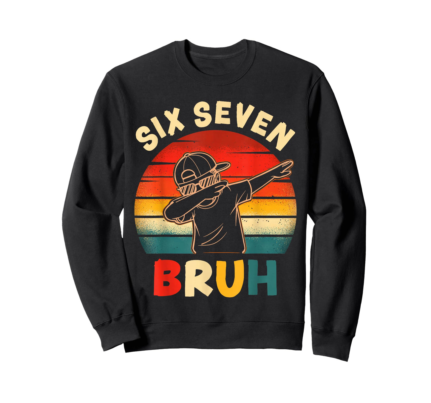 Funny Dabbing Boy Six Seven Bruh 67 Meme 6 7 Slang Gen Z Kid T-Shirt