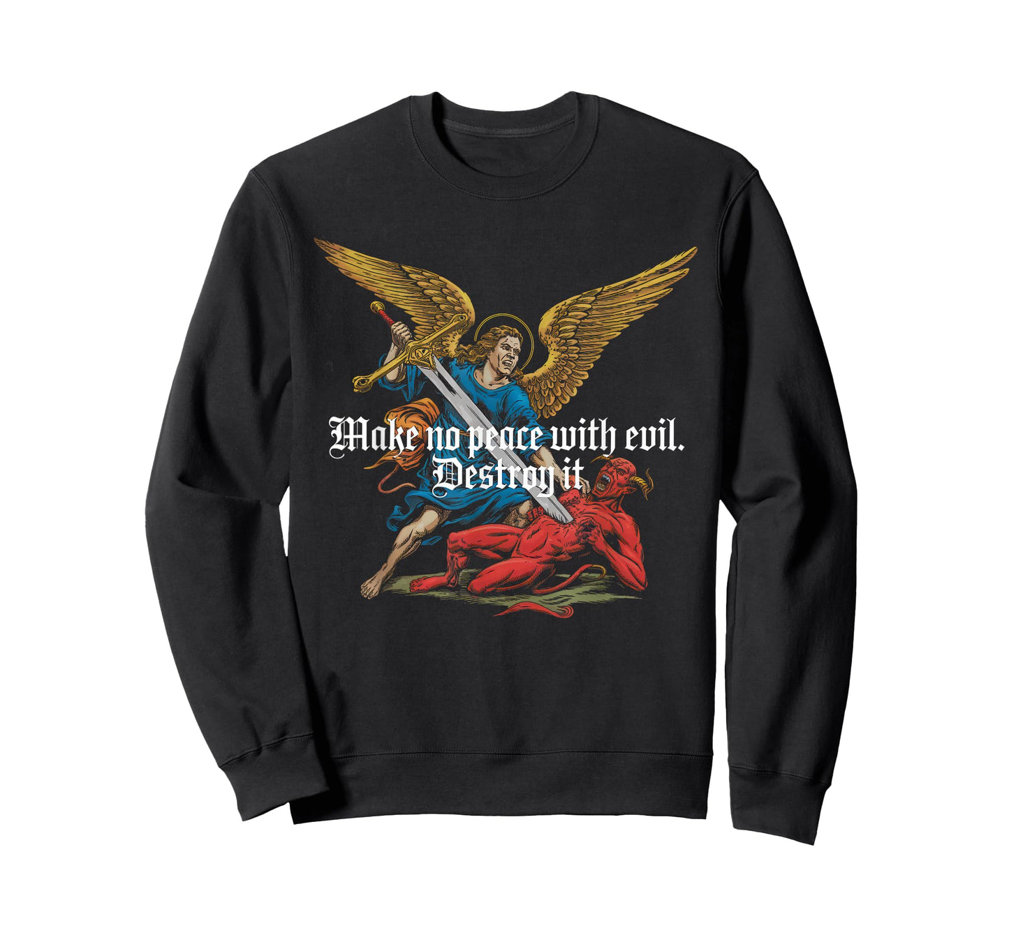 Make No Peace with Evil Tshirt Archangel Michael Jesus God T-Shirt