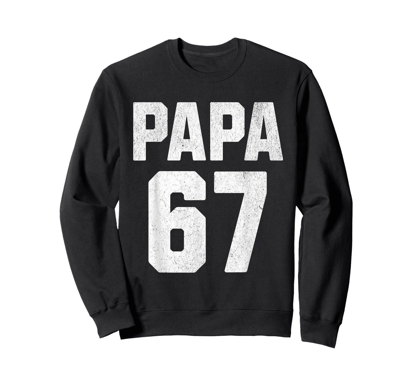 Vintage Papa 67 Six Seven Meme Papa Joke 67 Meme Funny T-Shirt