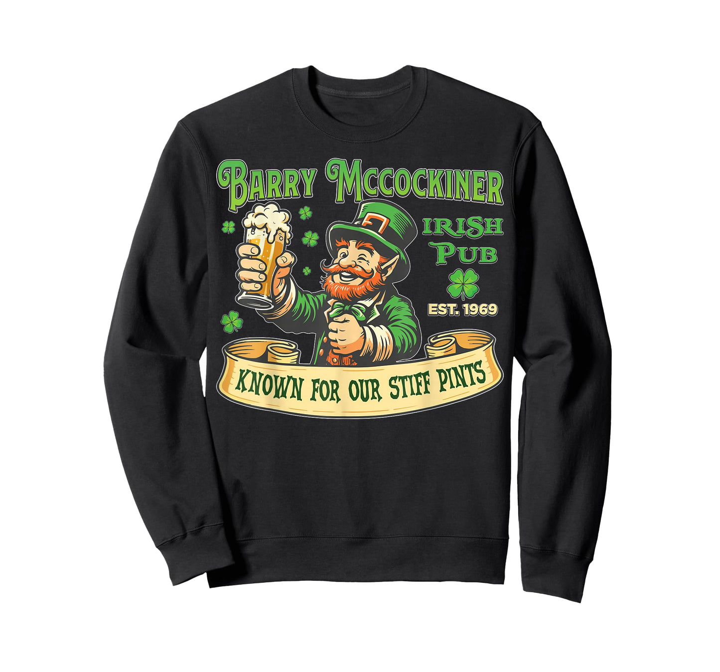 Barry McCockiner McConconner Irish Pub Funny Saint Patrick’s T-Shirt