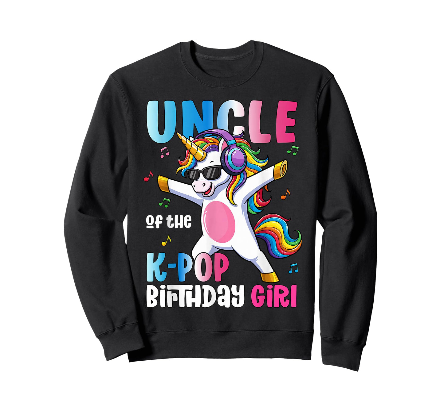 Uncle of The K-Pop Birthday Princess Birthday Girl T-Shirt