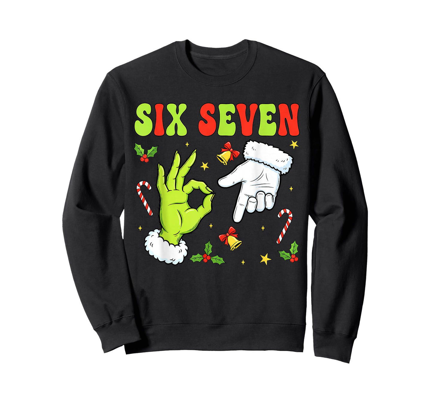 Trending Six Seven Christmas Meme 67 Xmas Funny Christmas T-Shirt