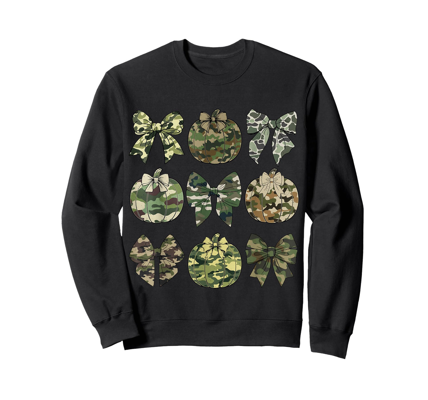 Camo Coquette Bow Pumpkin Season Thanksgiving Autumn Fall T-Shirt