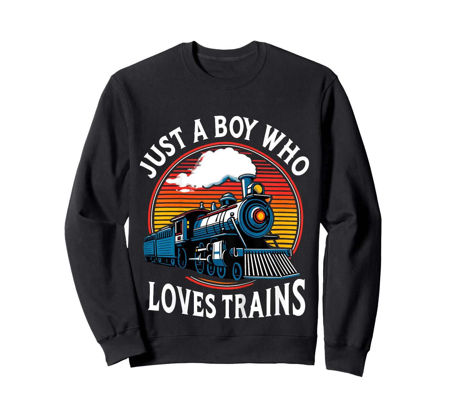 Kids Just A Boy Who Loves Trains Lover Toddler T-Shirt