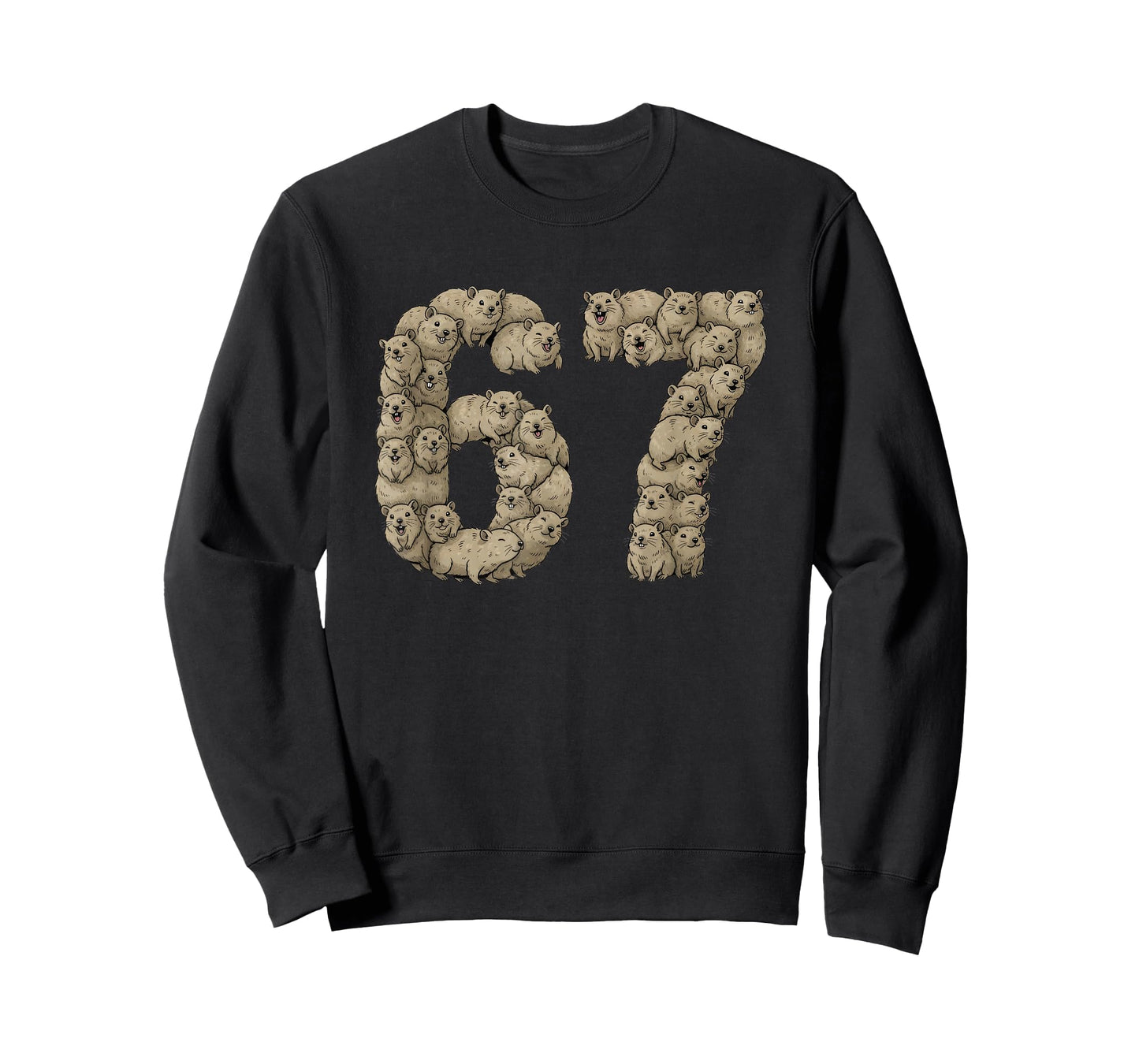 Funny Rock Hyrax Awawa 6 7 Meme Six Seven Love T-Shirt