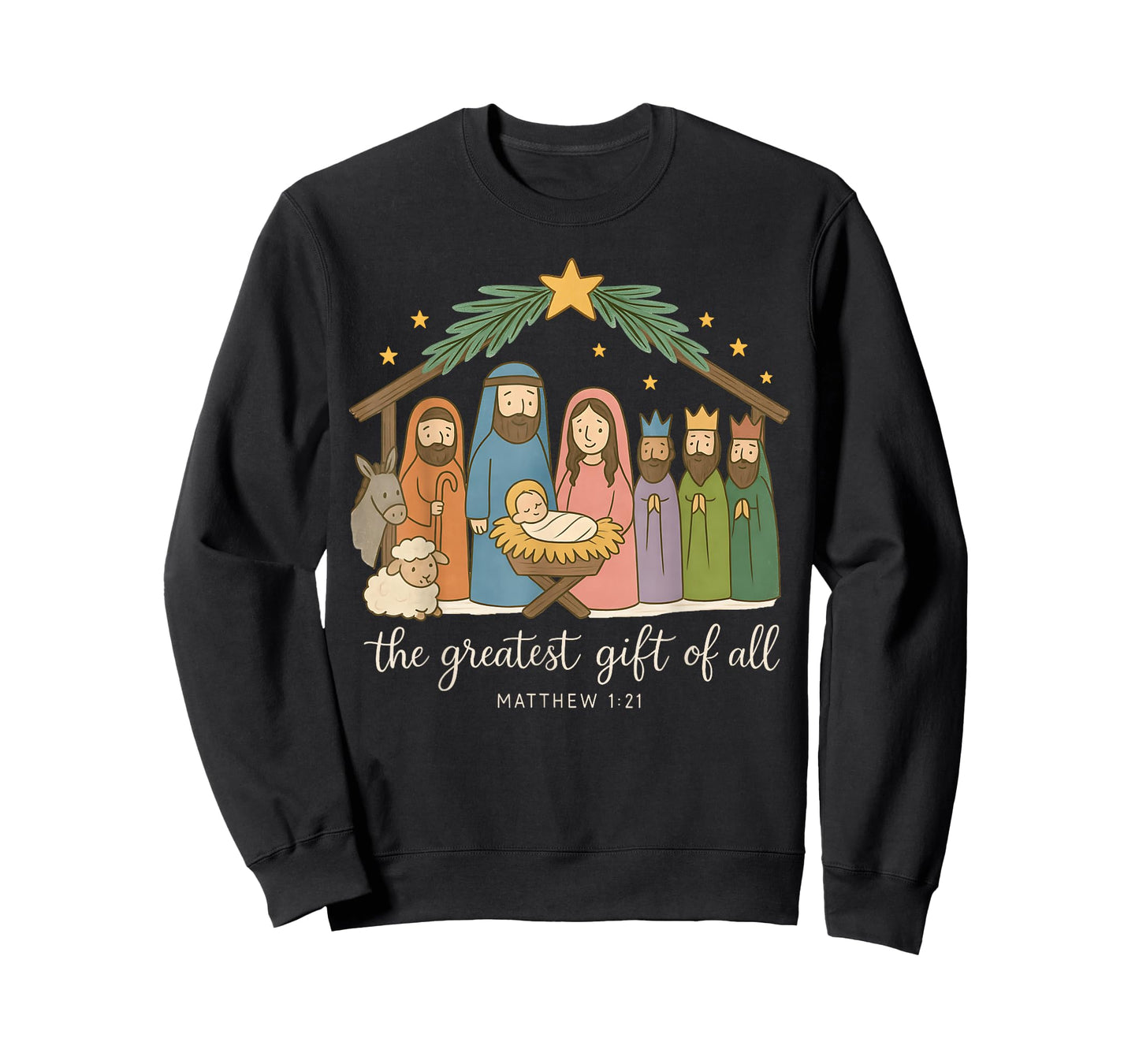 The Greatest of All Nativity Jesus Christian Christmas T-Shirt