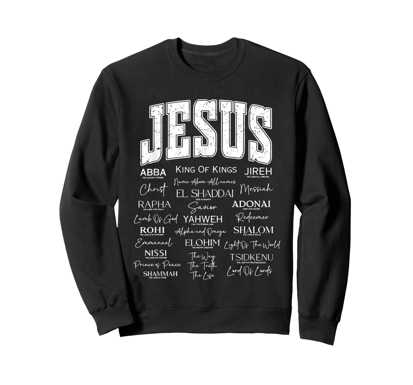 Jesus is King Names of God Hebrew Christian Worship Jesus T-Shirt