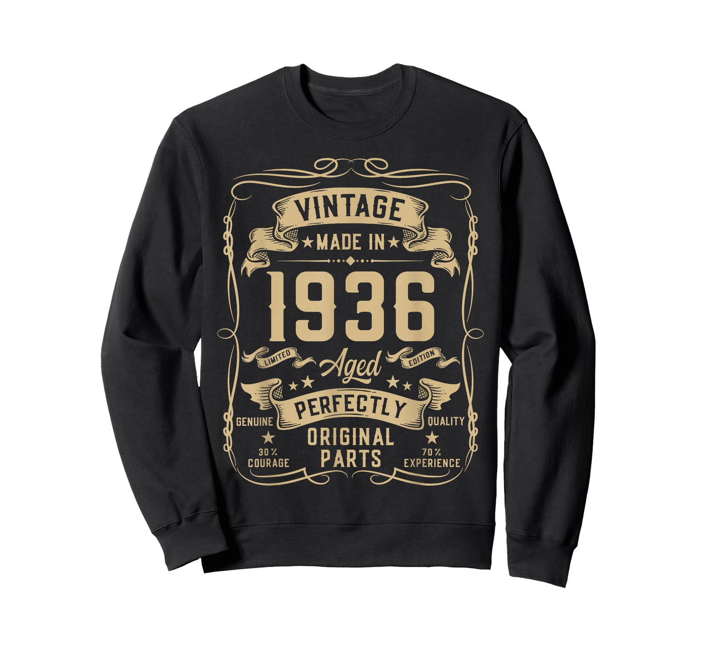 Vintage 1936 90yr 90th Birthday Gifts for Men 90 Years Old T-Shirt