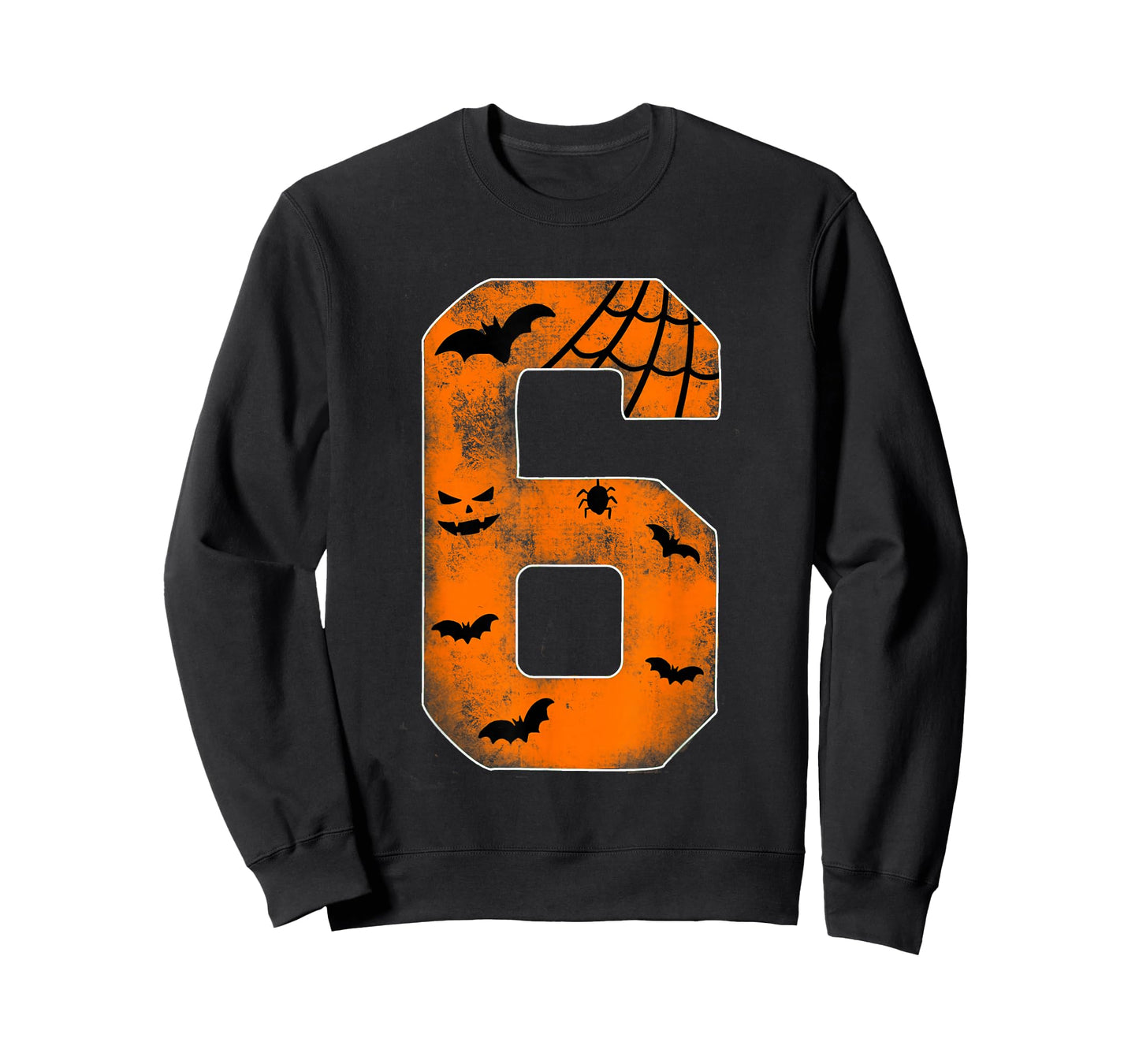 Number 6 6th Birthday Boy Six Halloween Happy Birthday T-Shirt