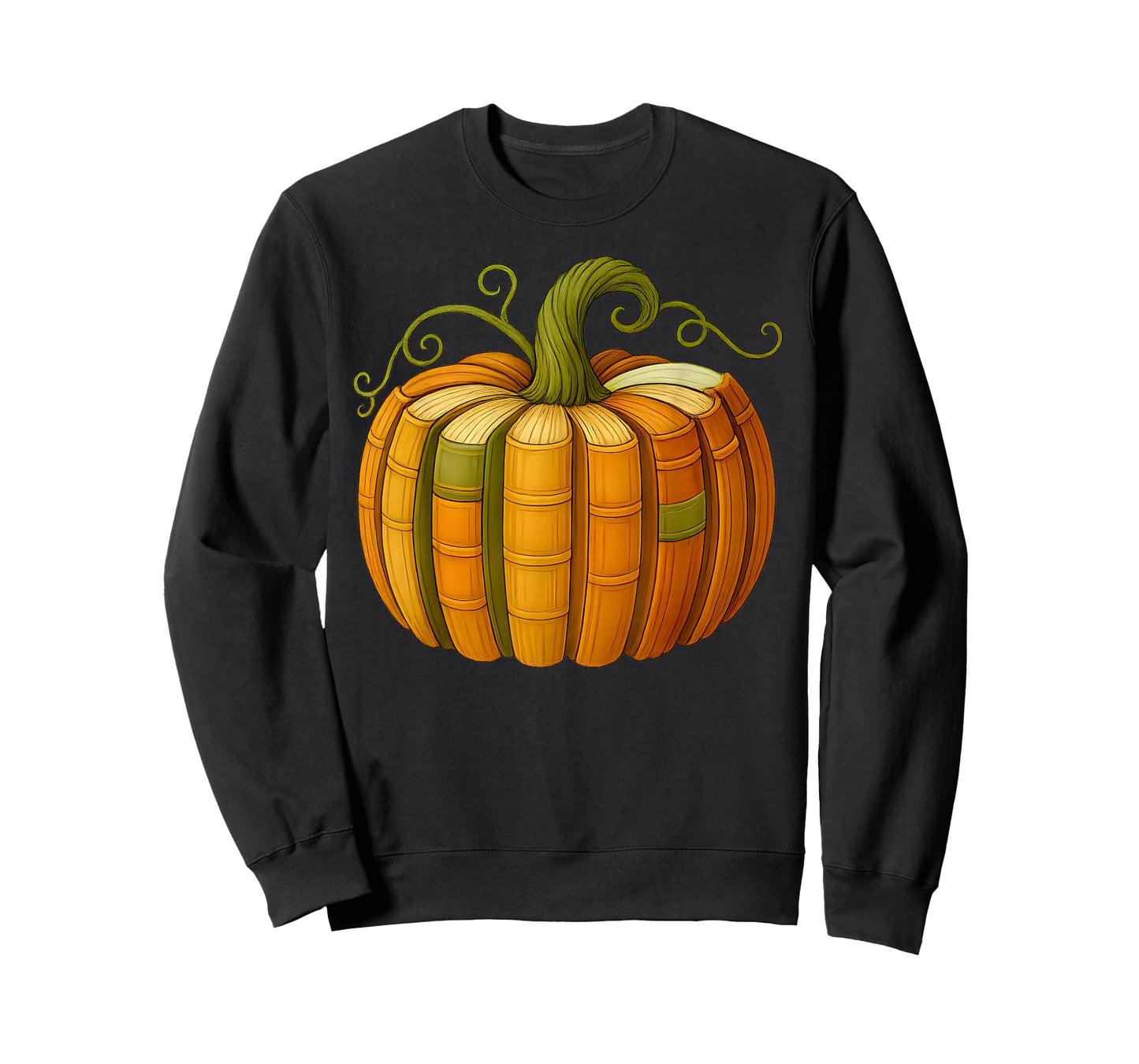 Pumpkin Made Out of Books Tee Reading Halloween Teacher Fall T-Shirt