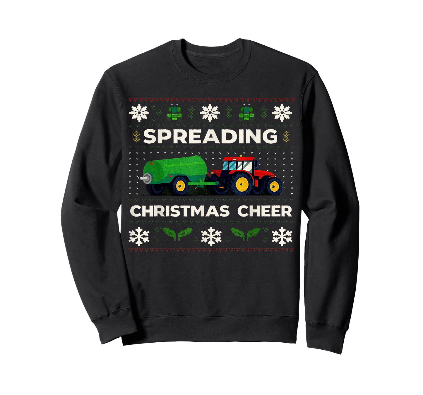 Spreading Christmas Cheer Xmas Farm Tractor T-Shirt