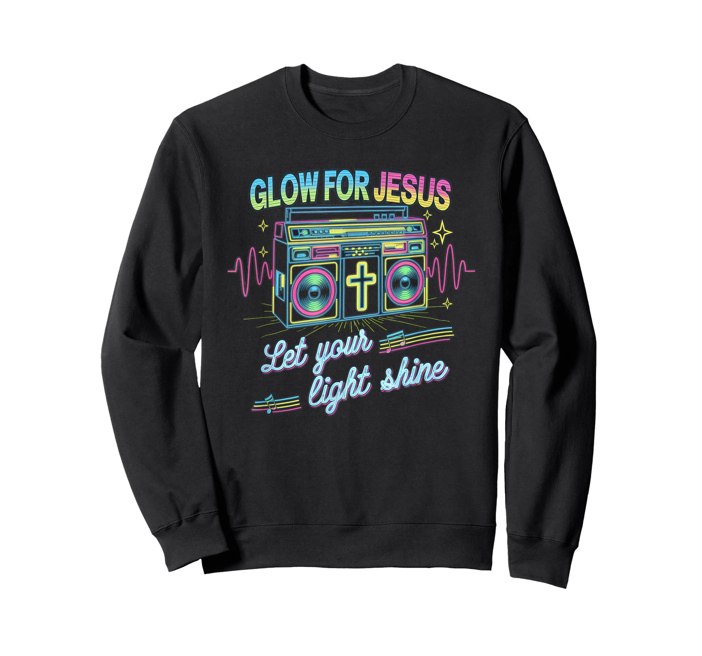 Glow for Jesus Tshirt Christian Faith Lion God Christianity T-Shirt