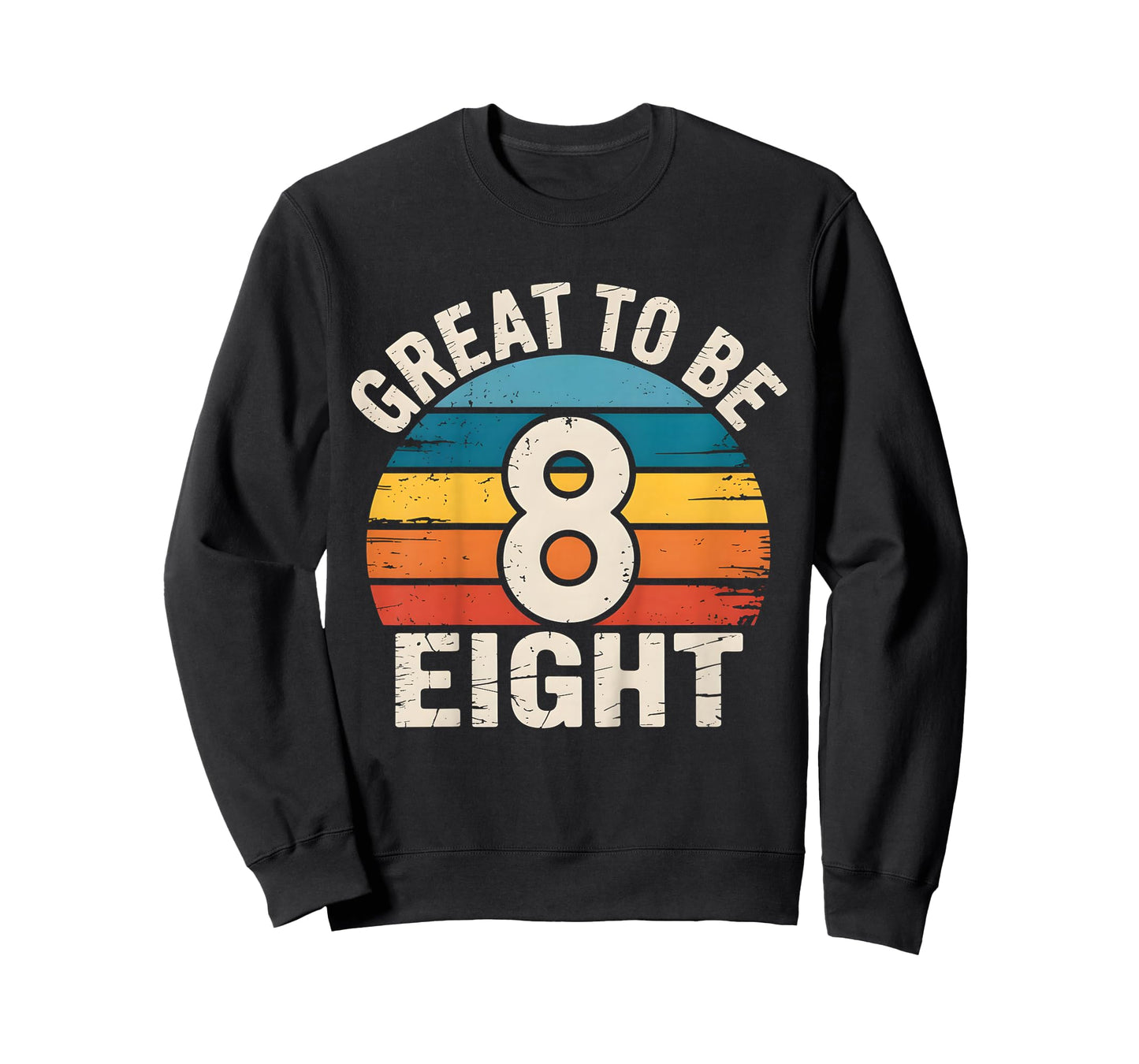 Kids 8th Birthday Great to Be Eight 8 Year Old Girls Boys Bday T-Shirt