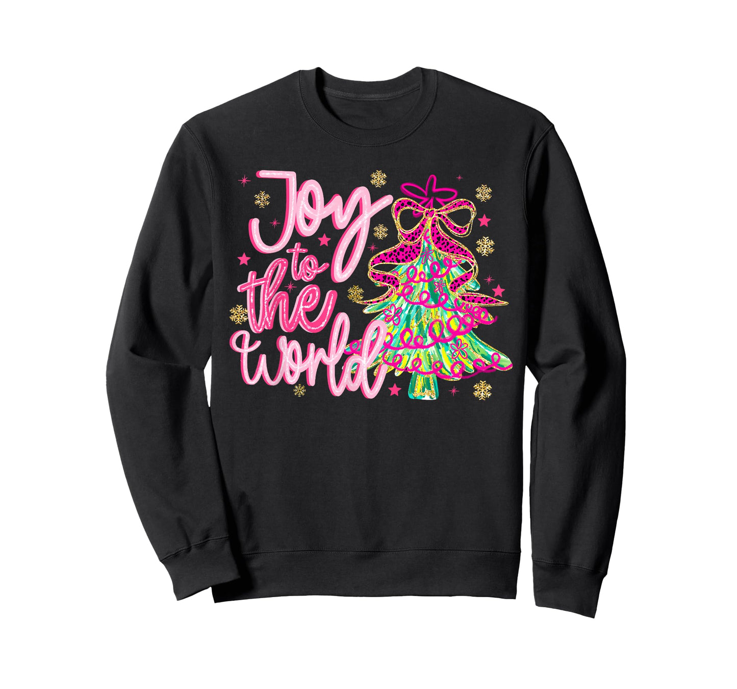 Joy to The World Jesus Christian Xmas Tree Holiday Christmas T-Shirt