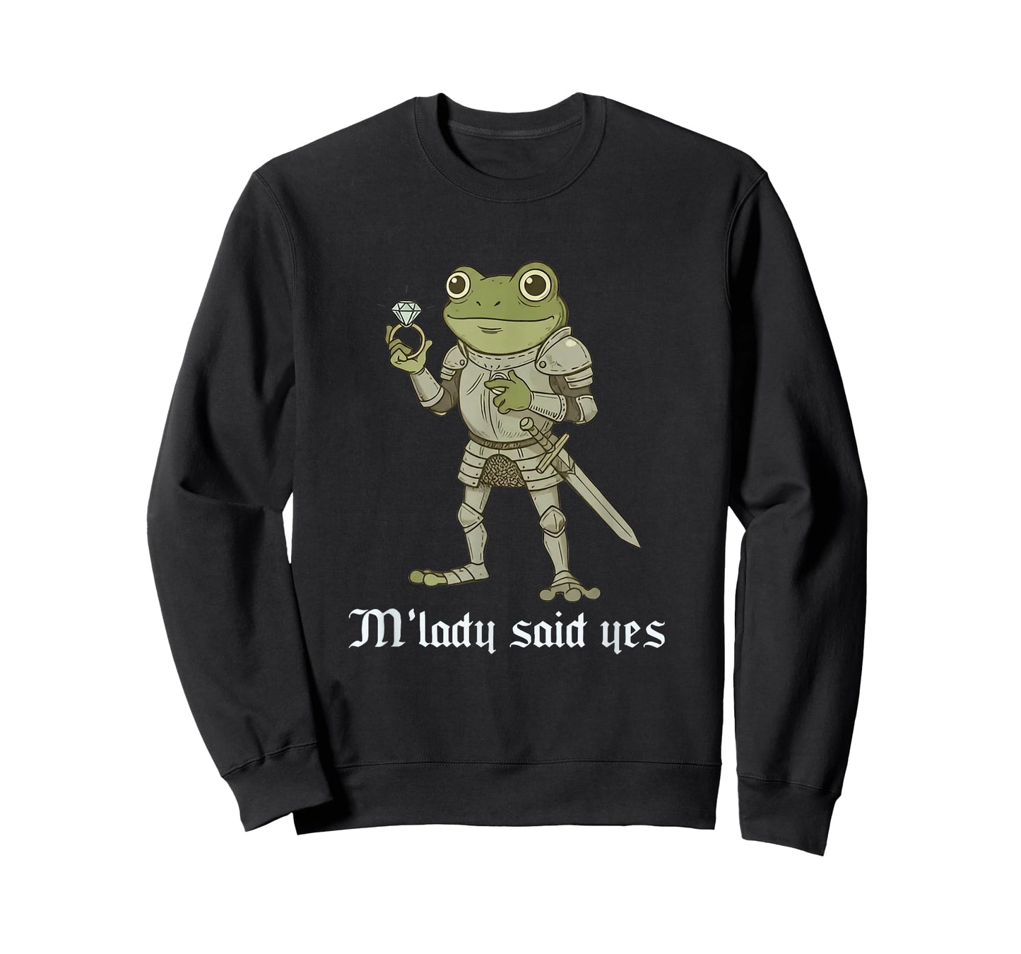 M'lady Said Yes Funny Frog Couple Matching T-Shirt