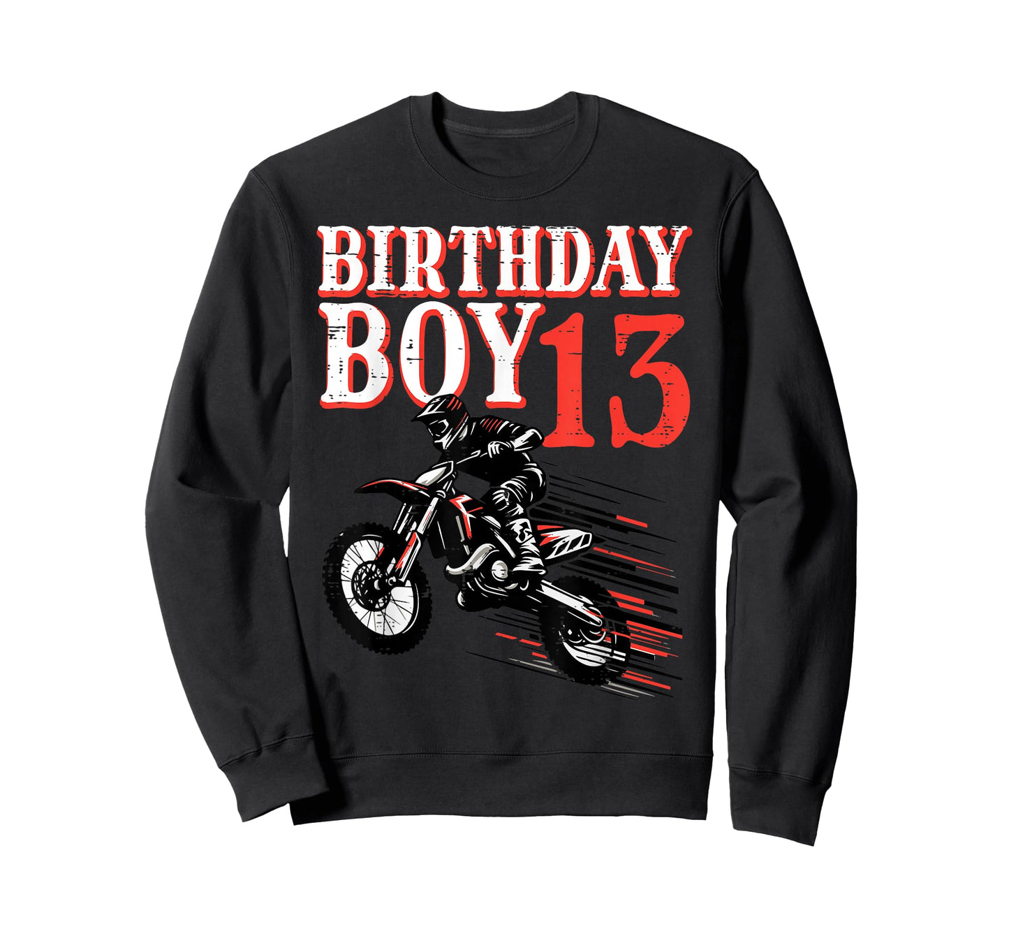 Birthday Boy 13 Motorcycle 13th Bday Biker Rider Boys Teens T-Shirt