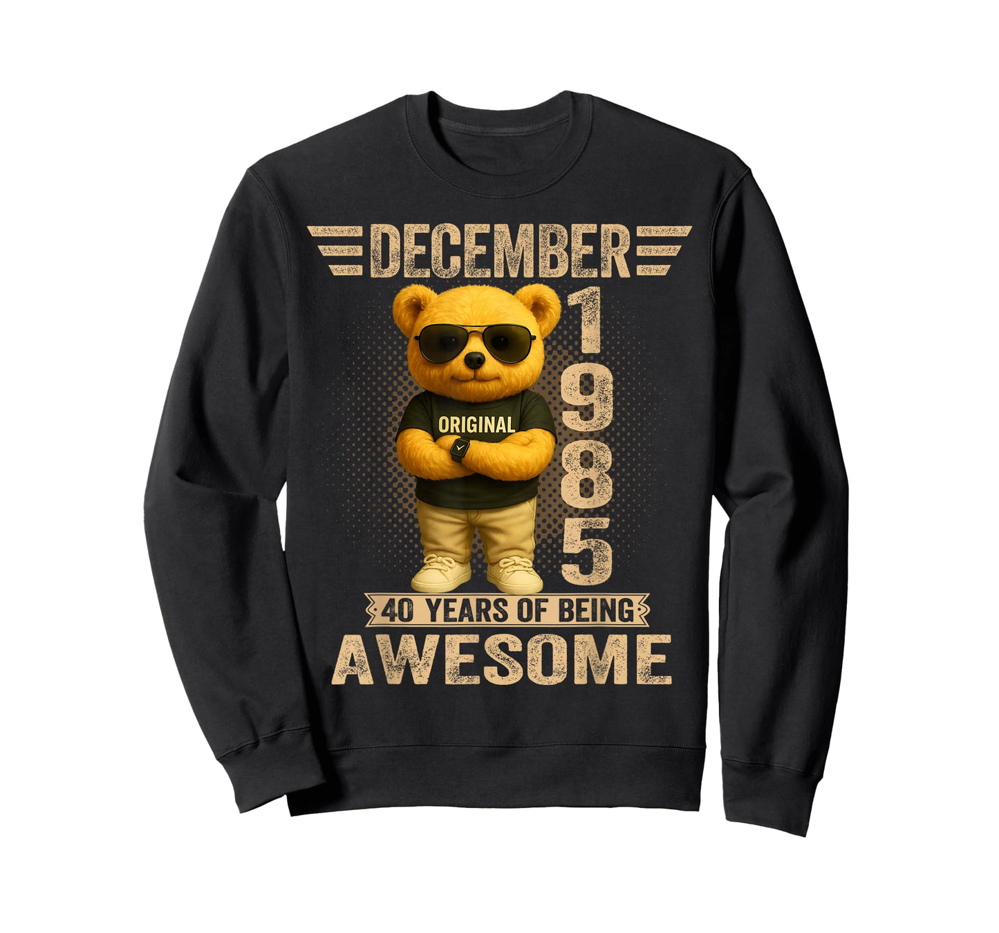 40 Year Old December 1985 Teddy Bear 40th Birthday Men Women T-Shirt