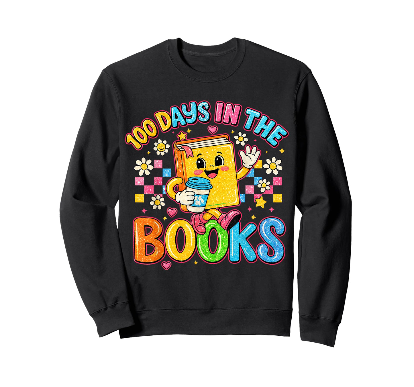 Preppy 100 Days in The Books Teacher Reading Coffee T-Shirt