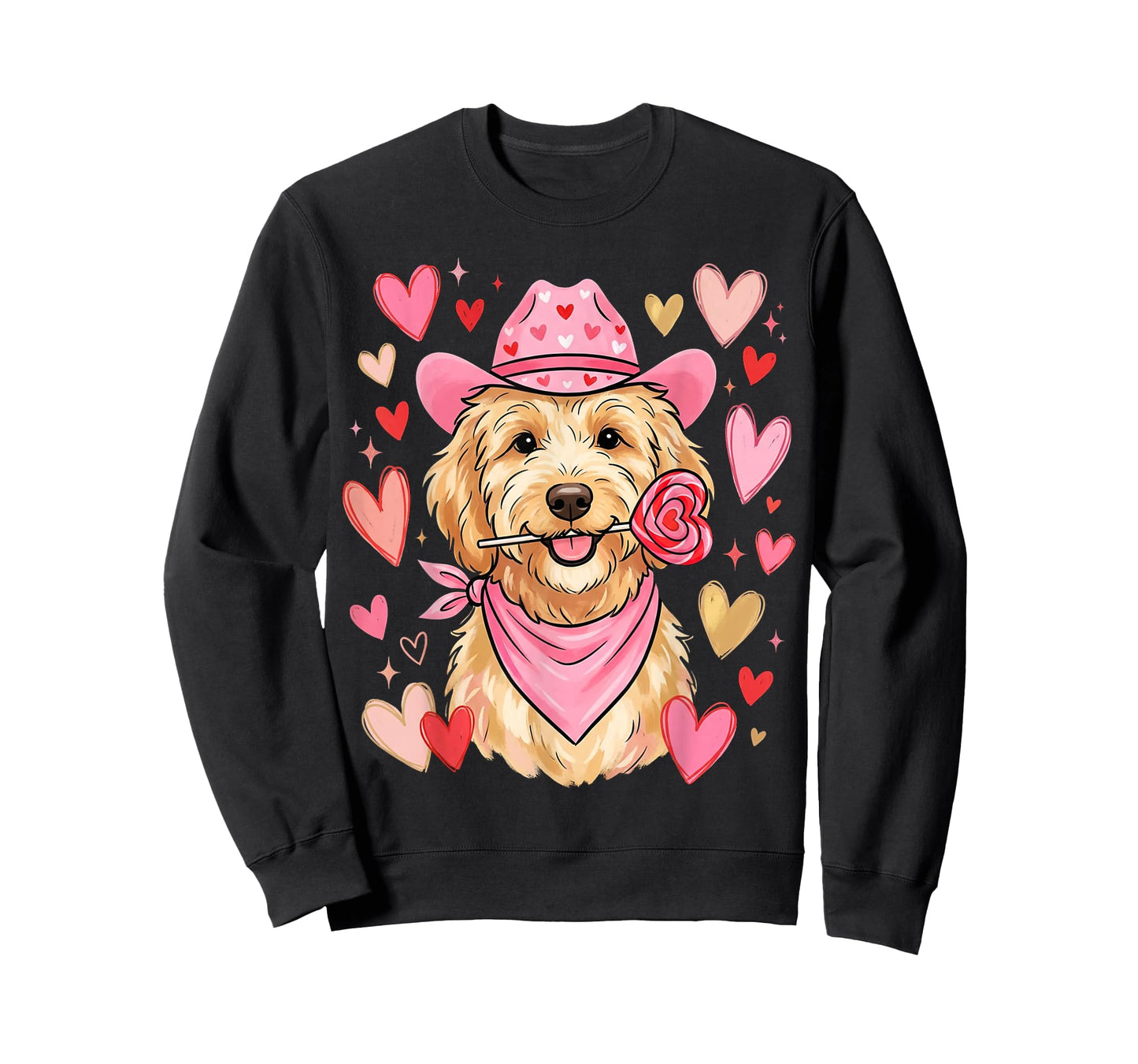 Heart Golden Doodle Love Dog Valentine Goldendoodle T-Shirt