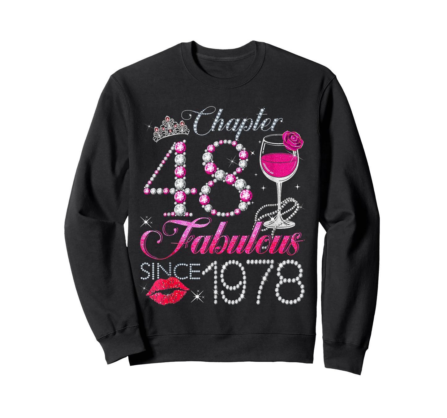 Chapter 48 Fabulous Since 1978 48th Birthday Queen Diamond T-Shirt