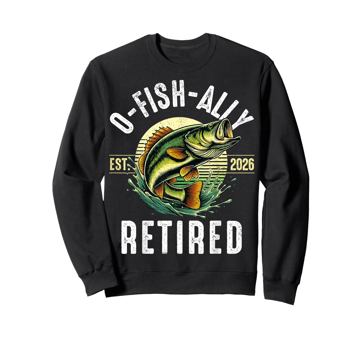 OFishAlley Retired Retirement 2026 Funny Fishing Men T-Shirt