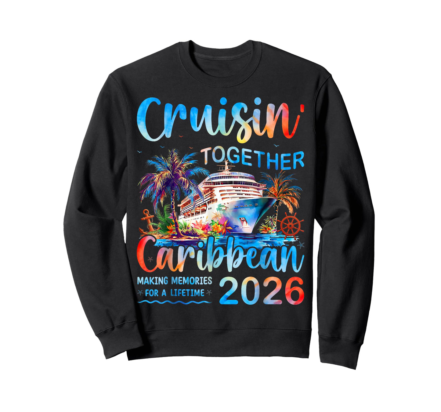 Caribbean Cruise 2026 Family Vacation Cruisin’ Together T-Shirt
