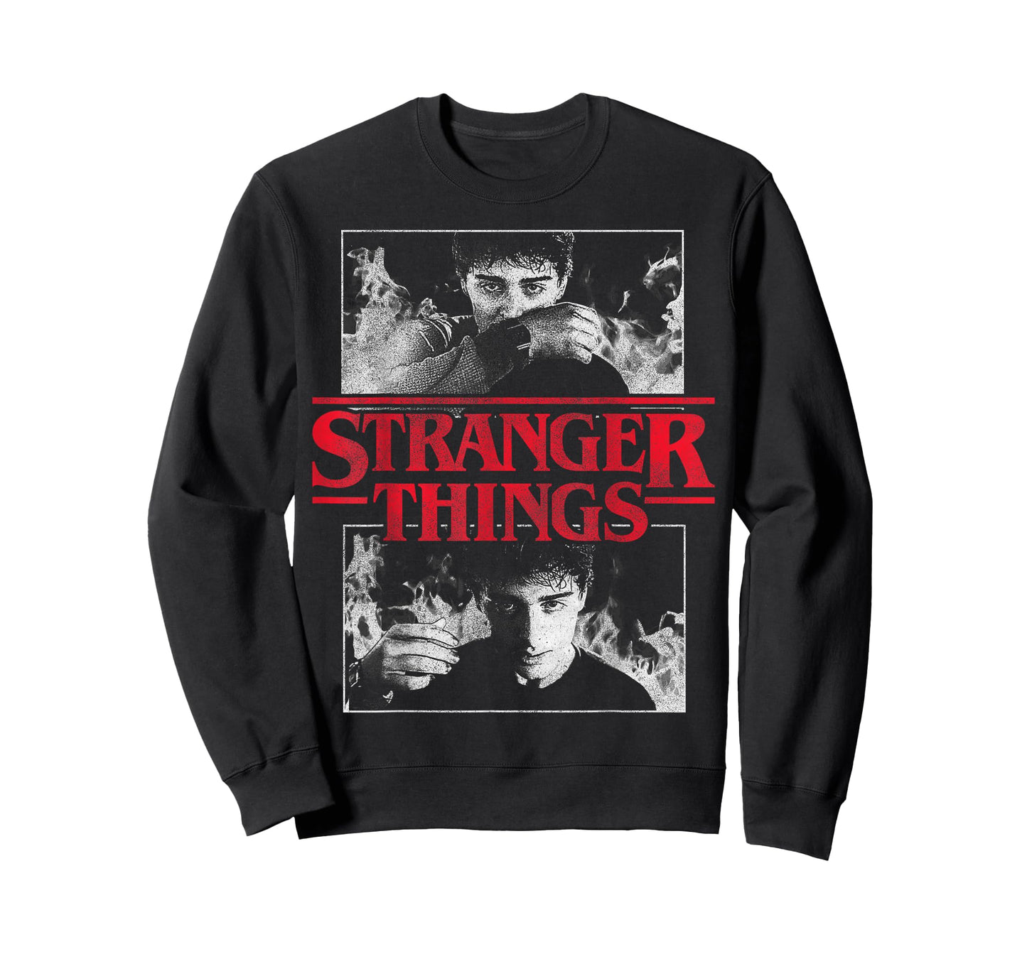 Stranger Things Will Byers Series Scenes in Black and White T-Shirt