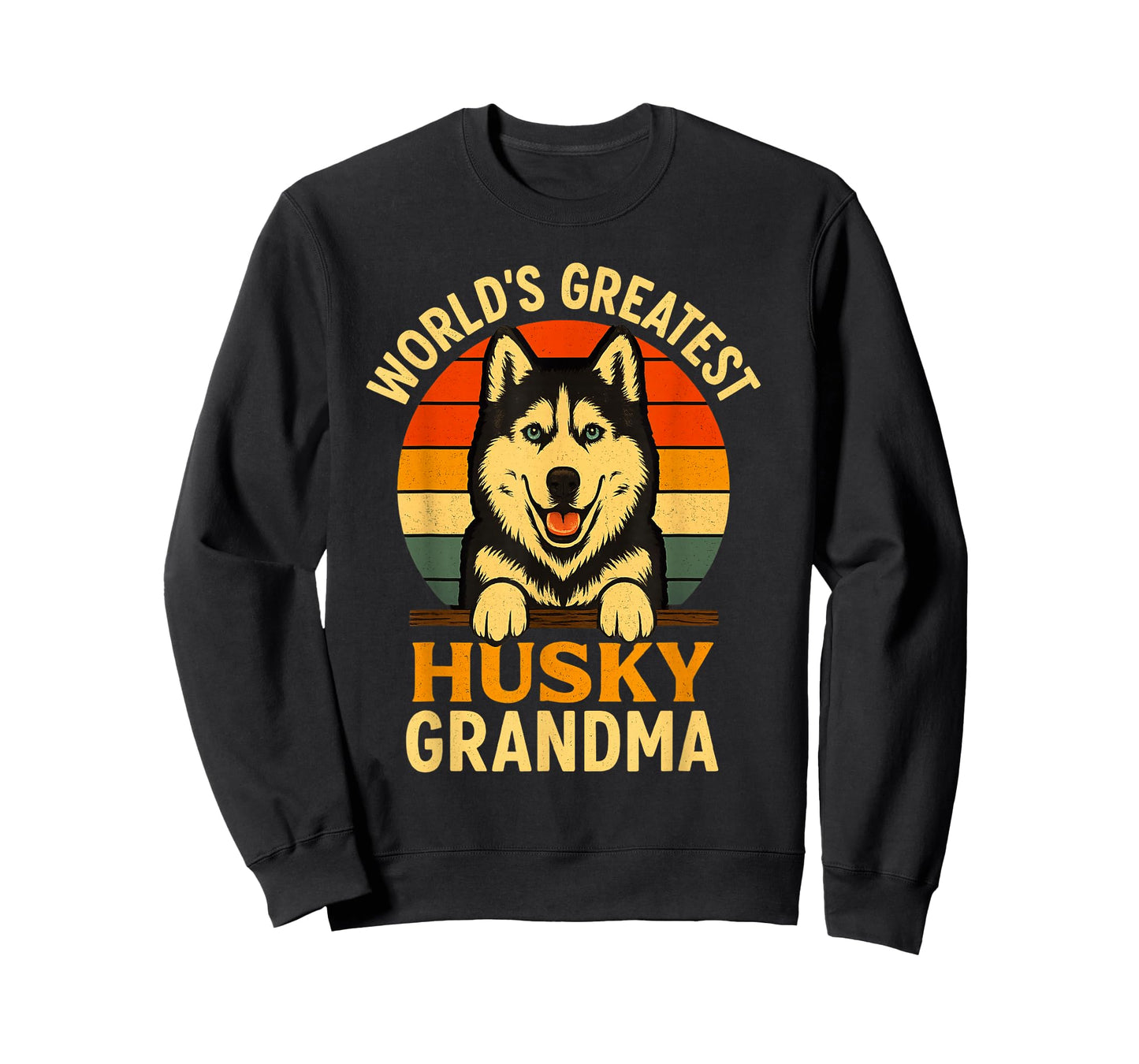Husky Grandma Vintage Dog Lover World’s Greatest T-Shirt