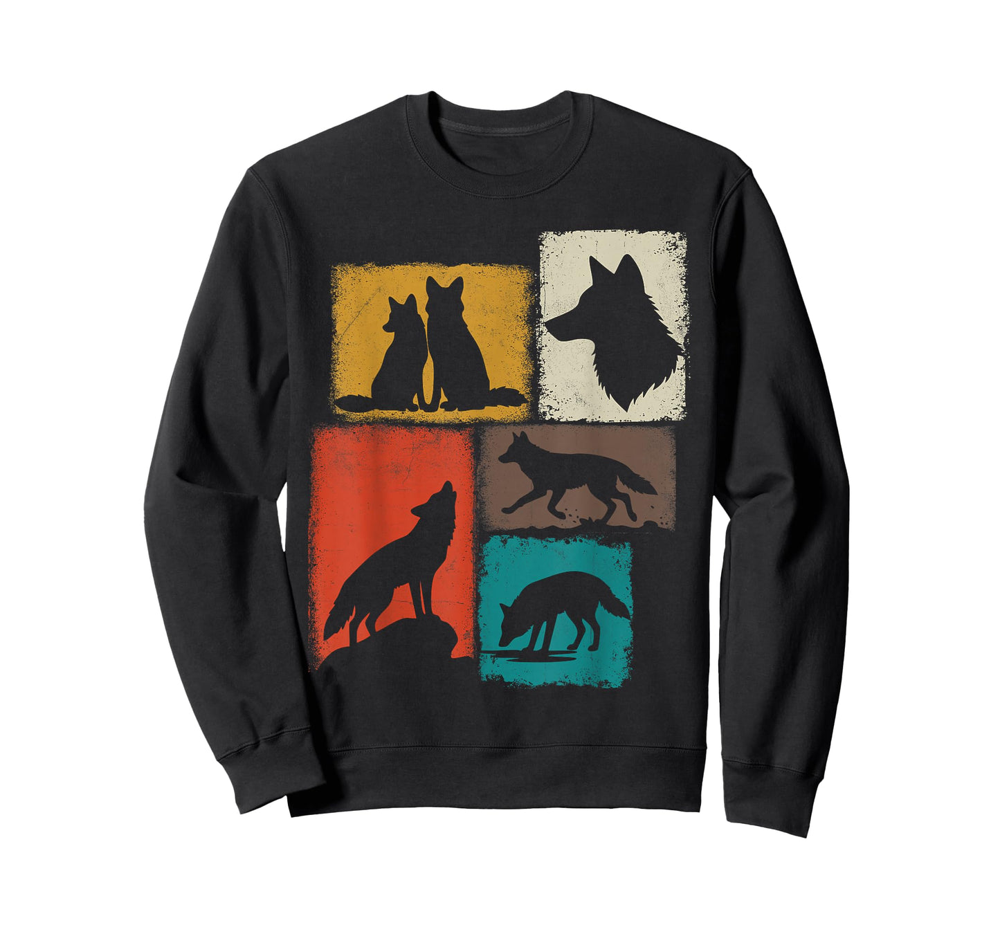 Coyote Vintage Collage Wildlife Lover T-Shirt