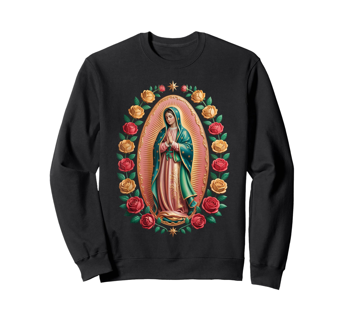 Virgen De Guadalupe Saint Mary Christian Religious Catholic T-Shirt