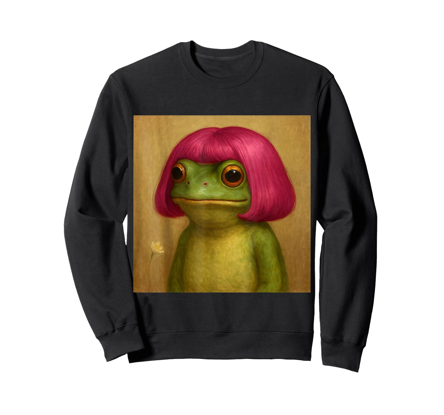 Vintage Frog Bob Haircut Funny Meme for Men Women Kids T-Shirt