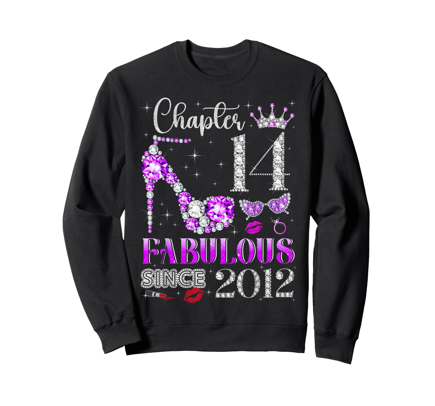 Chapter 14 Fabulous Since 2012 14Th Birthday Ladies Girls T-Shirt