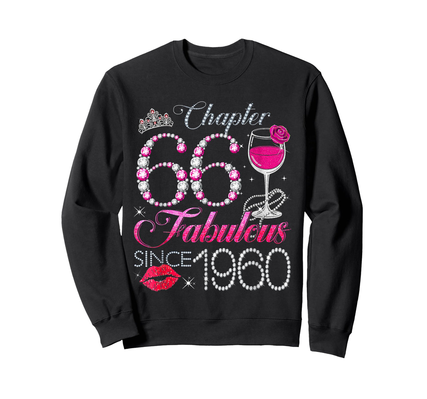 Chapter 66 Fabulous Since 1960 66th Birthday Queen Diamond T-Shirt
