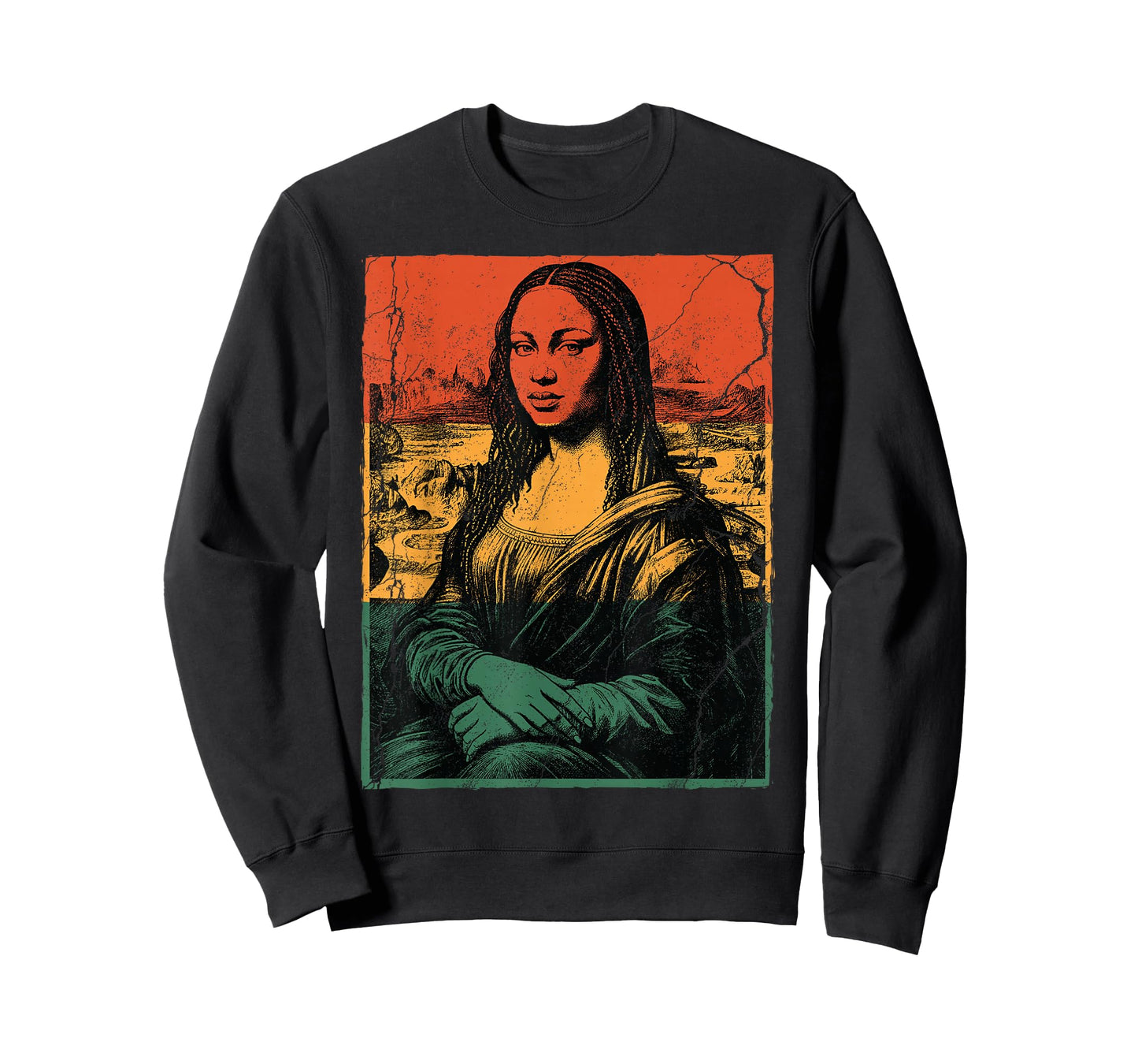 Black History Mona Lisa Afro Woman American African Queen T-Shirt