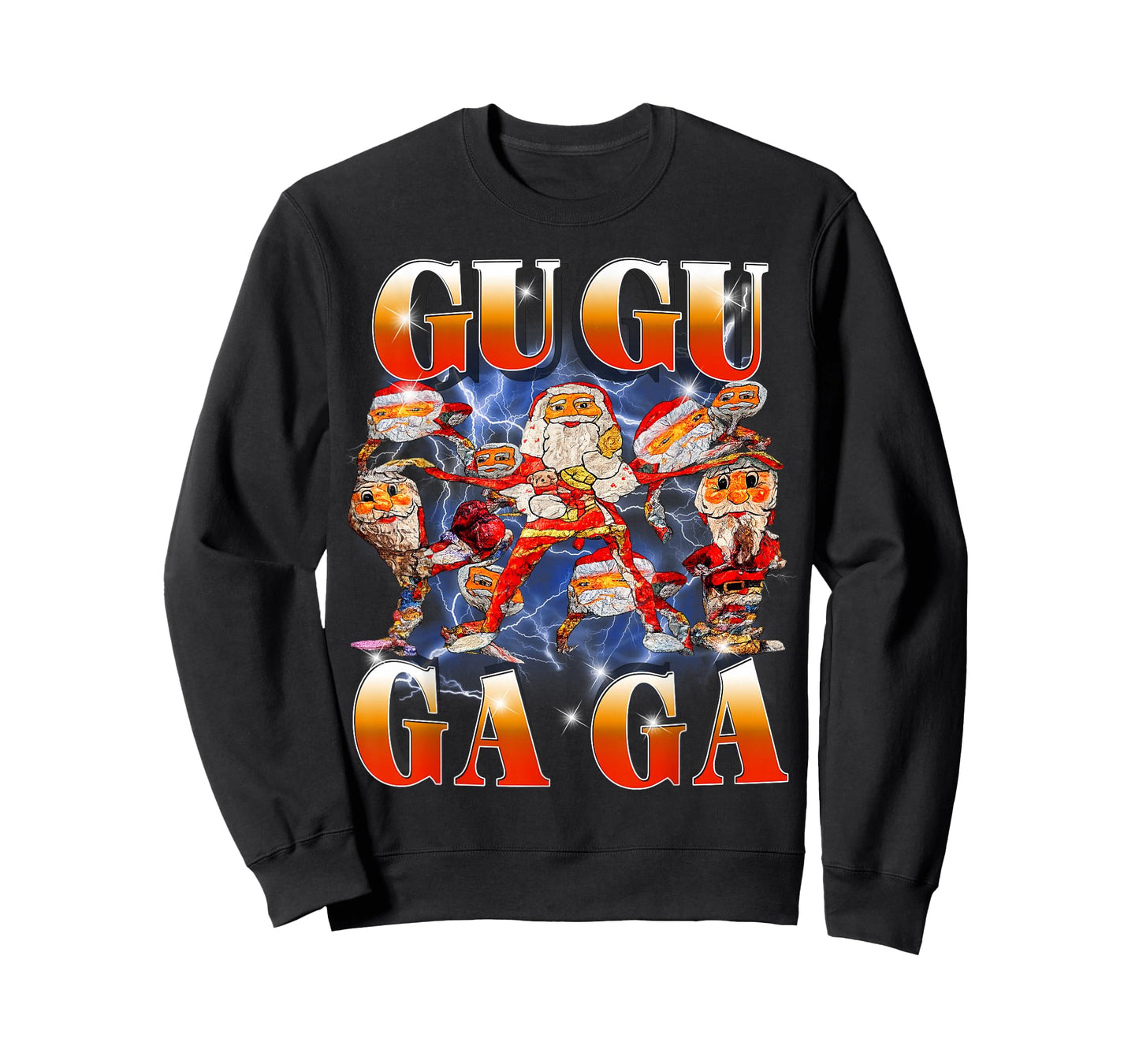 Funny Gugu Gaga Santa Brainrot Meme Kids Teens T-Shirt