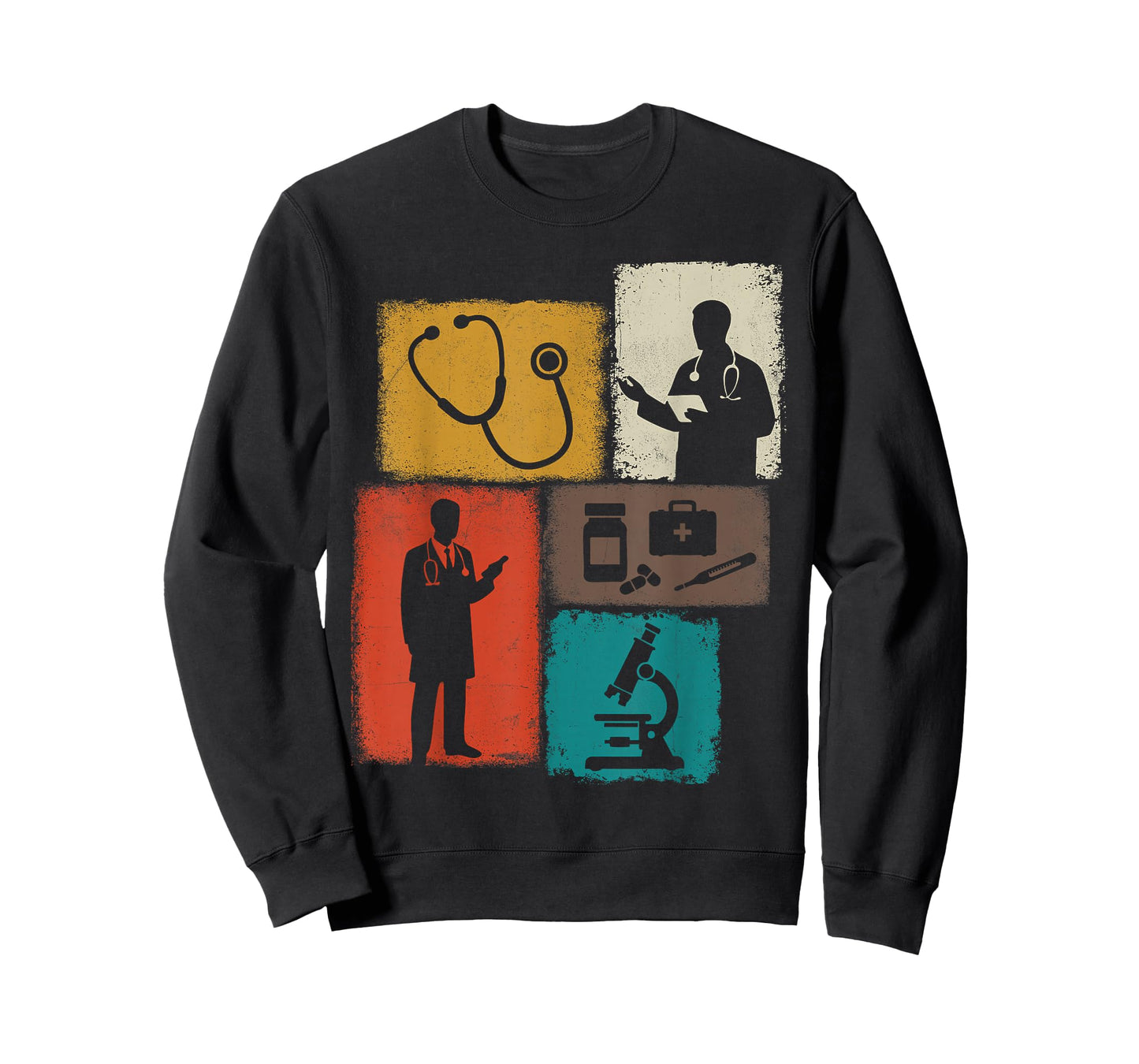 Doctor Vintage Collage Medical Men Physician Surgeon T-Shirt
