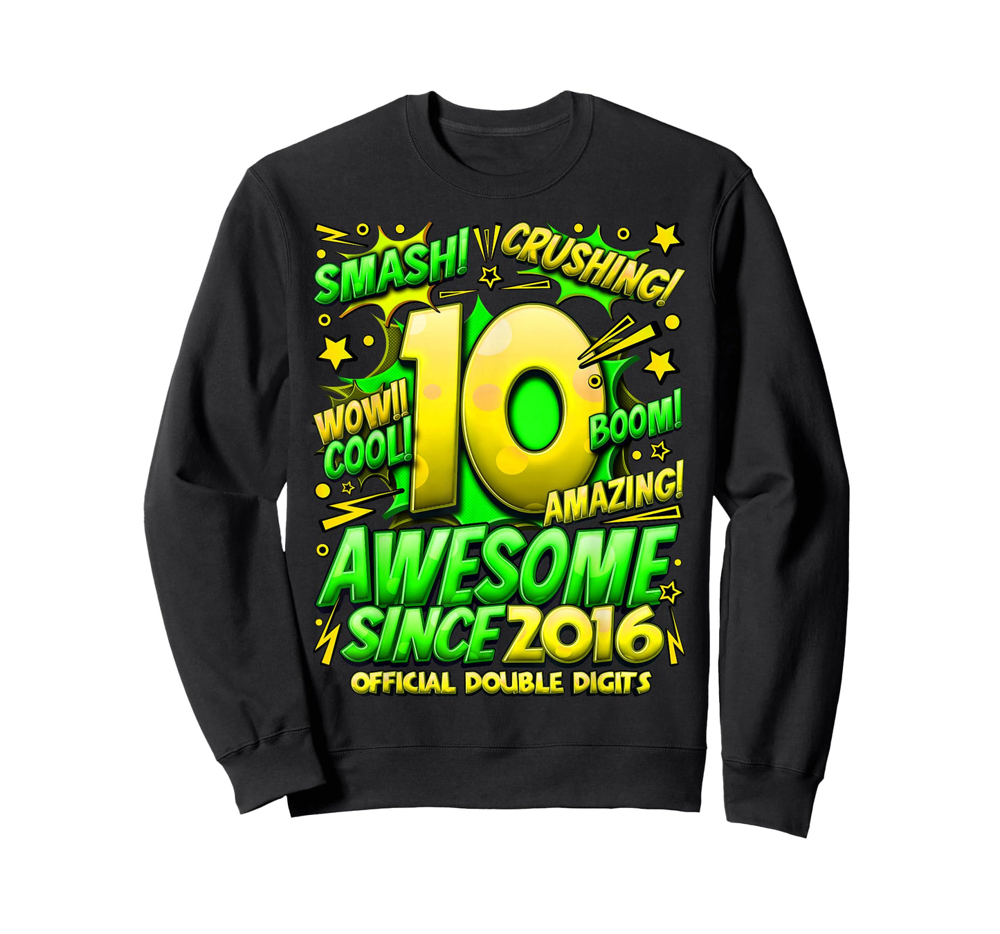 Official Double Digits 10 Year Old Boys 10th Birthday Boy T-Shirt