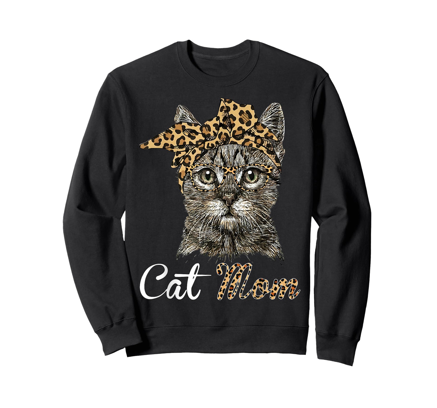 Funny Cat Mom Bow Cute Cat Lovers T-Shirt