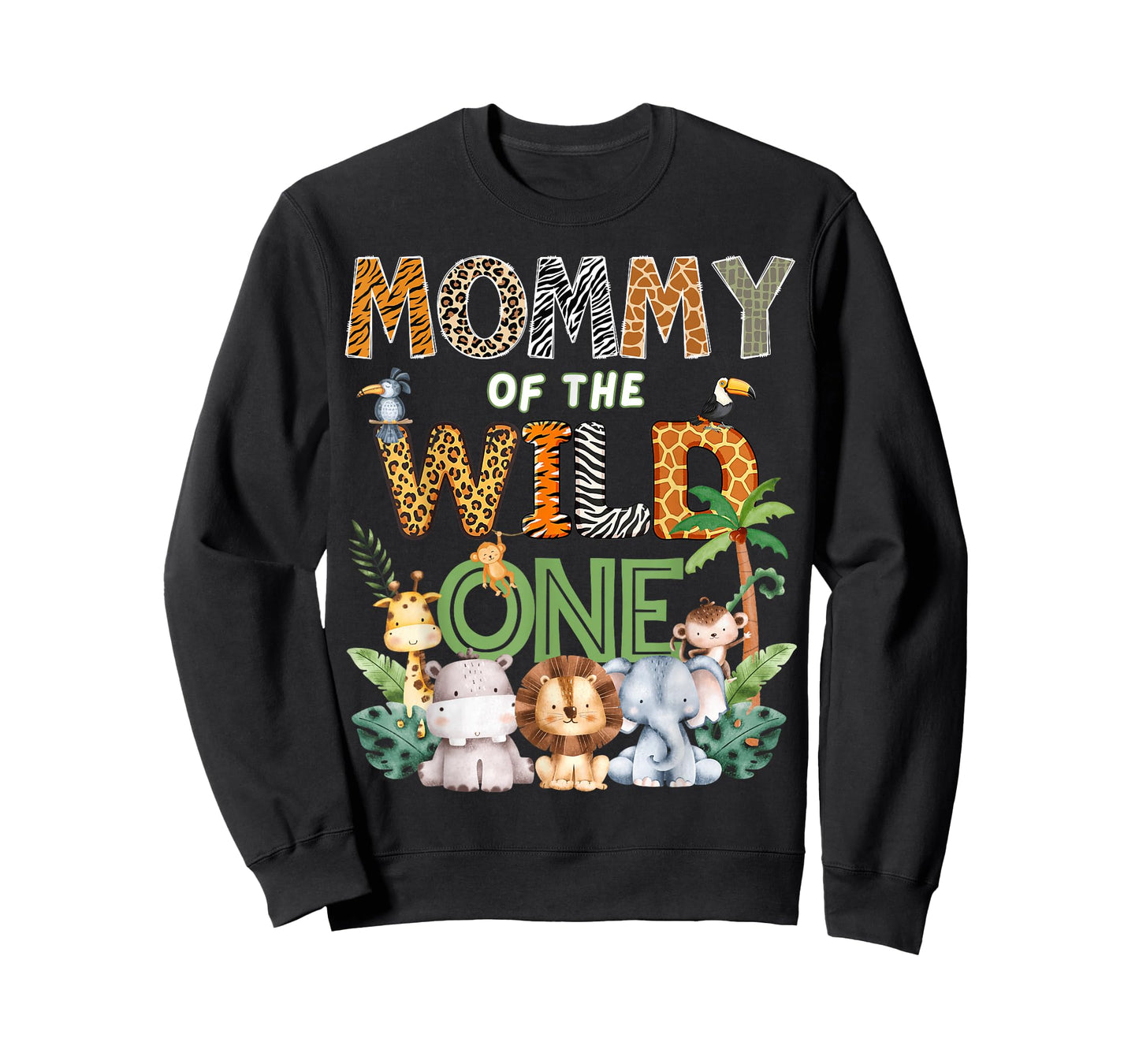 Mommy of The Wild One Safari 1St Birthday Kids T-Shirt