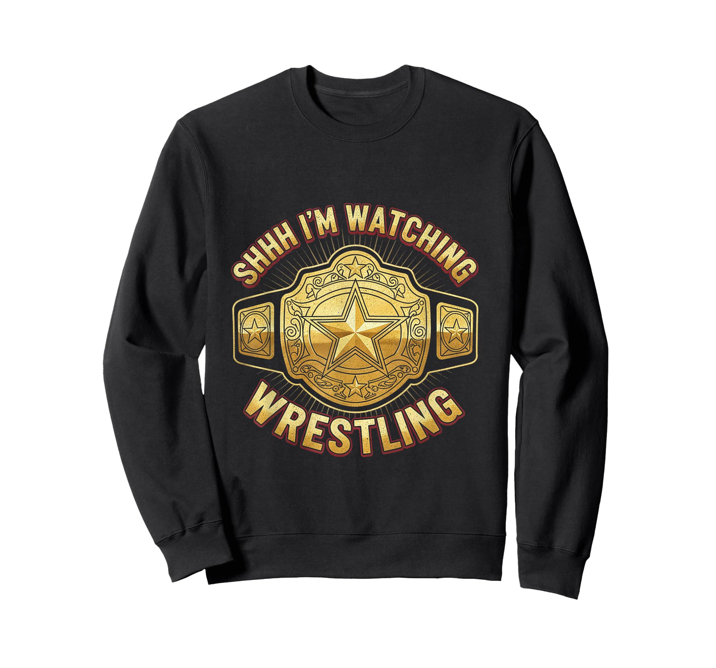Shhh I'm Watching Wrestling Fans Lover Funny Wrestling T-Shirt
