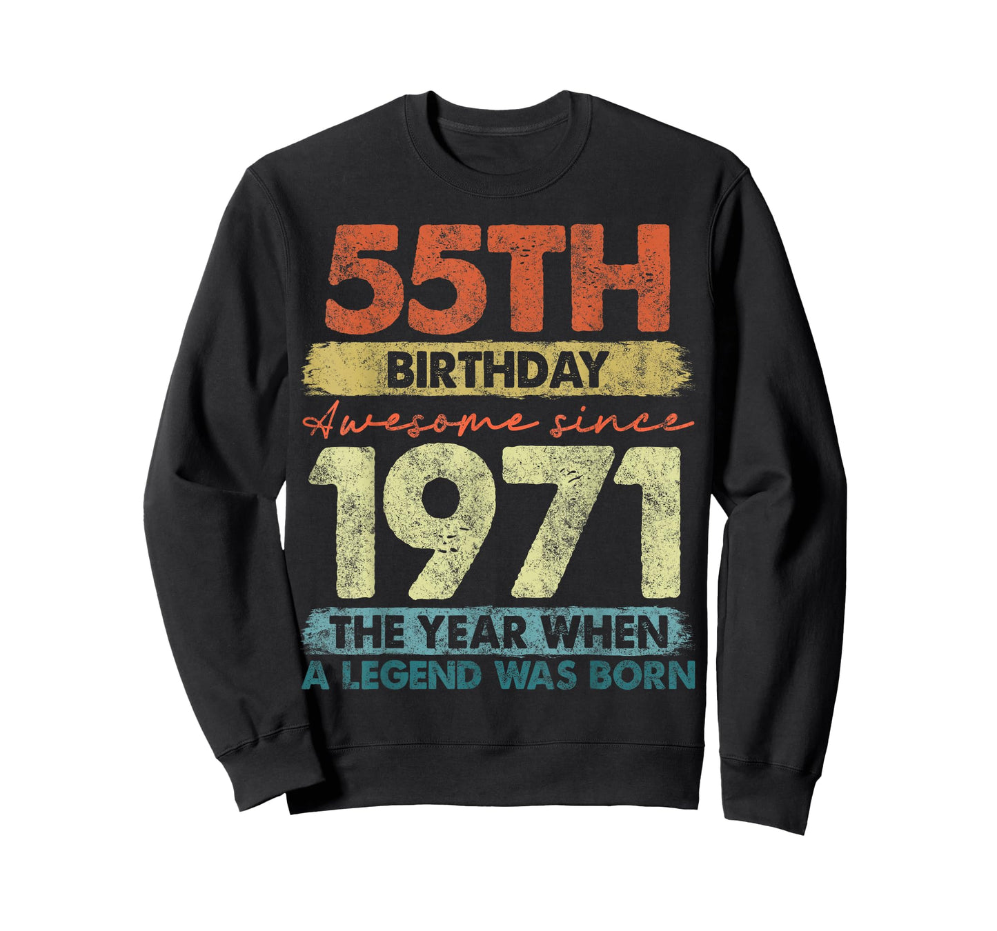 55 Year Old Gifts Vintage 1971 Limited Edition 55th Birthday T-Shirt