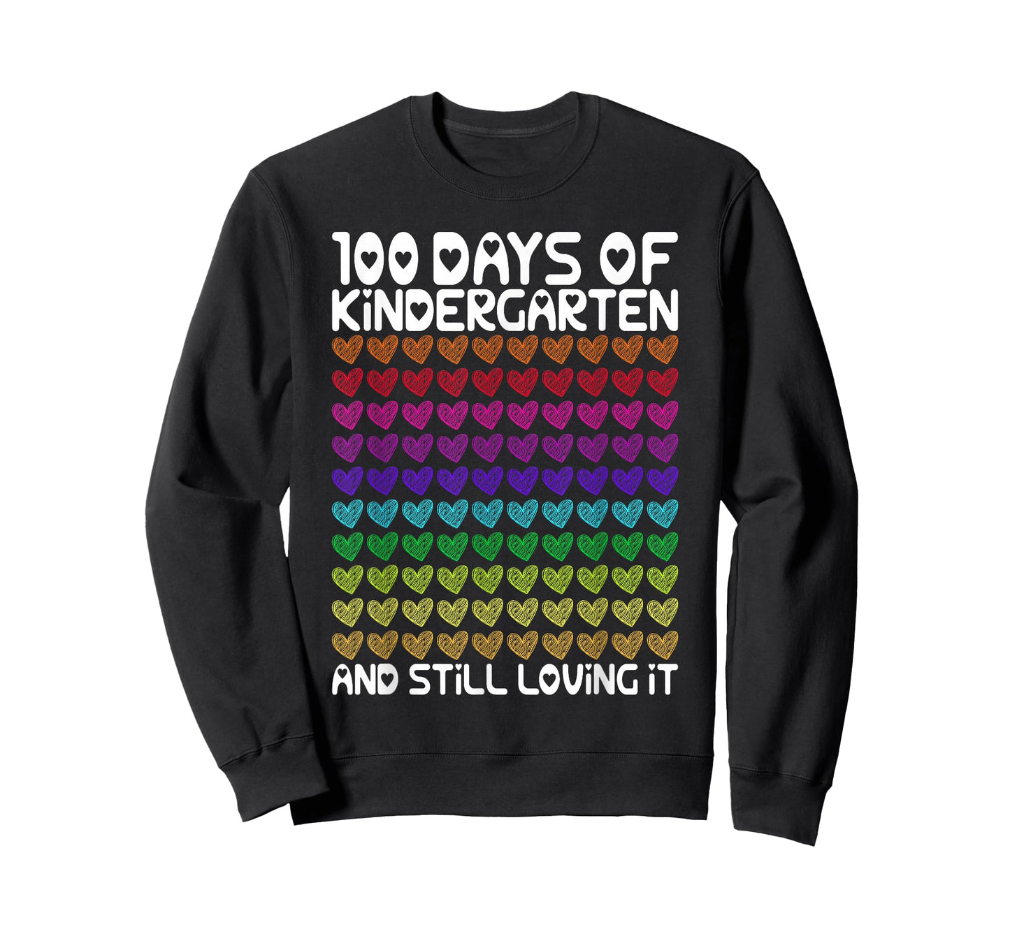 100 Days of Kindergarten and Still Loving It Hearts 100th T-Shirt
