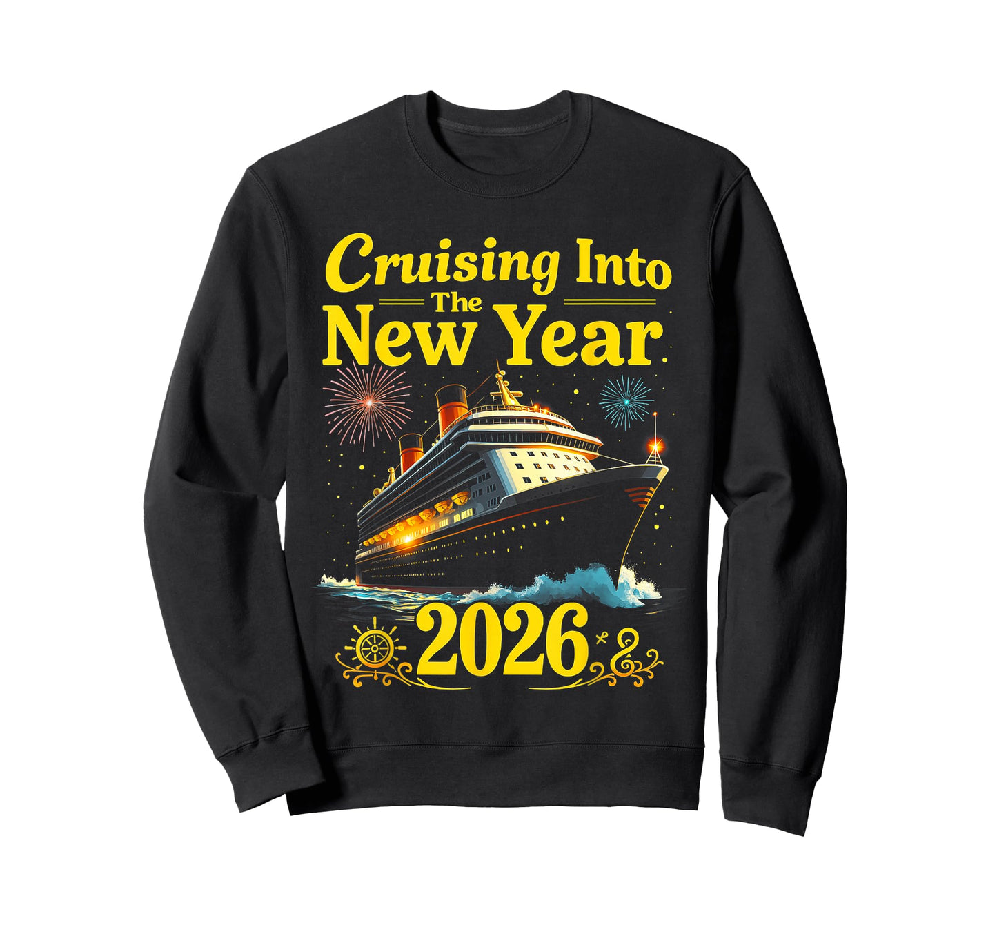 Cruising Into The New Year 2026 Party Cruise Celebration T-Shirt