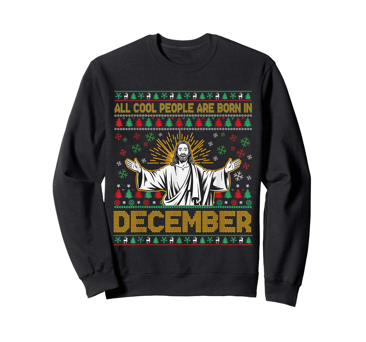 Cool People are Born in December Christian Jesus Christmas T-Shirt