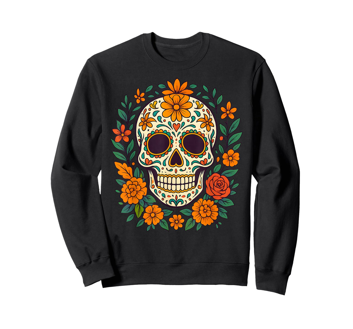 De Los Muertos Day of The Dead Sugar Skull T-Shirt